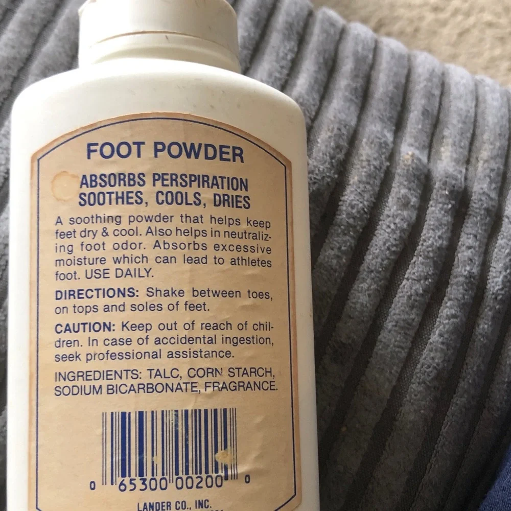 Men’s White Foot Powder – Soothing Daily Care